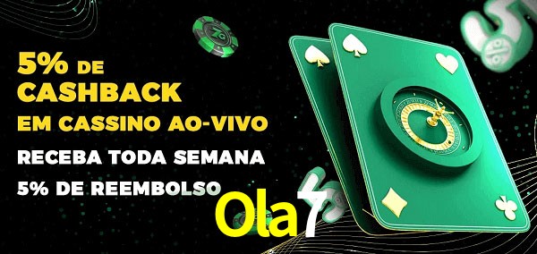 Promoções do cassino ao Vivo Ola7